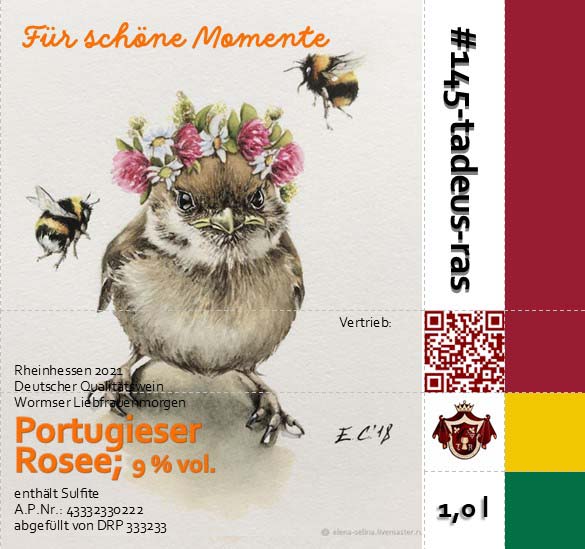 Individuelles Weinetikett gestalten