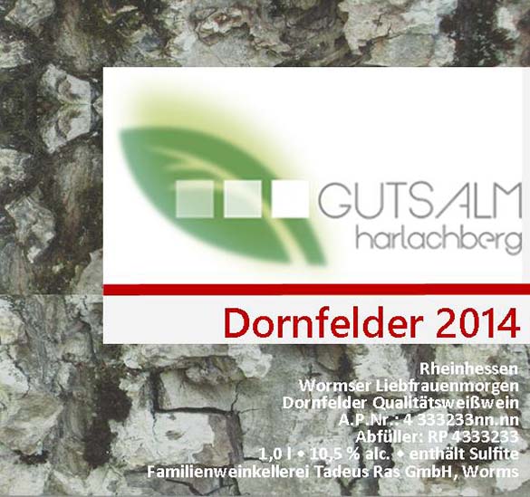 Individuelles Weinetikett gestalten